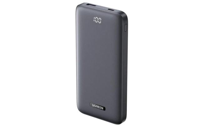 UGREEN PB200 10000mAh USB-A + USB-C Fast Charging 20W Power Bank - Gray